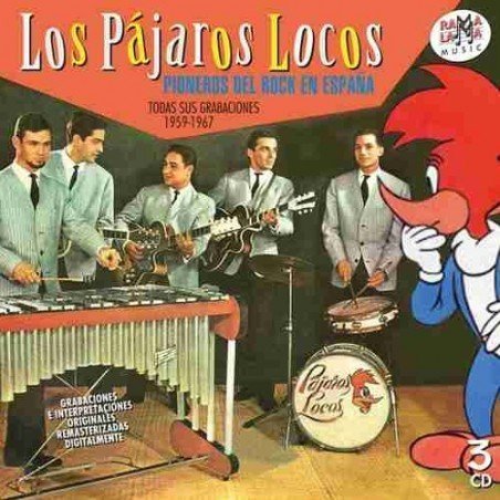 LOS PAJAROS LOCOS - PIONEROS DEL ROCK EN ESPAÑA - 3CD