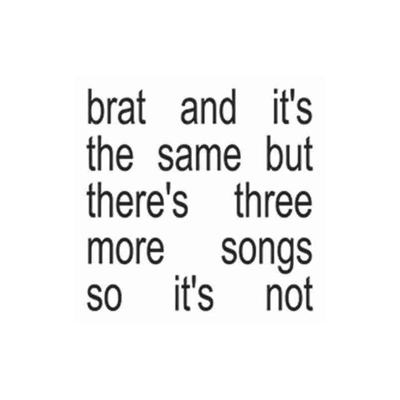 CHARLI XCX - BRAT AND ITS THE SAME - CD CHARLI XCX - BRAT AND ITS THE SAME - CD