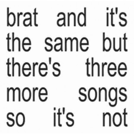 CHARLI XCX - BRAT AND ITS THE SAME - CD