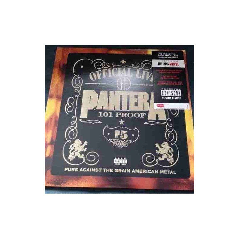 PANTERA - OFFICIAL LIVE:101 PROOF - 2 LP PANTERA - OFFICIAL LIVE:101 PROOF - 2 LP