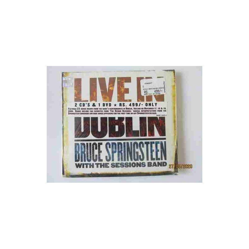 BRUCE SPRINGSTEEN - WITH THE SESSIONS BAND "LIVE IN DUBLIN - 2CD+DVD BRUCE SPRINGSTEEN - WITH THE SESSIONS BAND "LIVE IN DUBLIN - 2CD+DVD