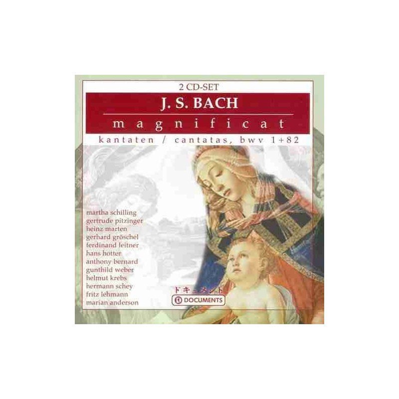 JOAN SEBASTIAN BACH - MAGNIFICAT - 2CD JOAN SEBASTIAN BACH - MAGNIFICAT - 2CD