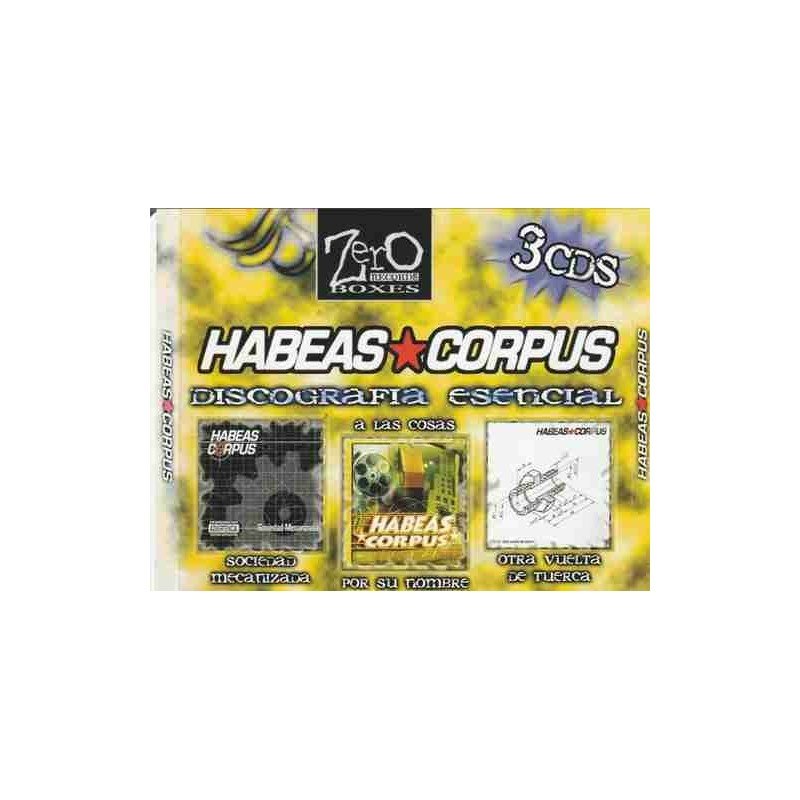 HABEAS CORPUS - DISCOGRAFIA ESENCIAL/S.MECANIZADA/POR SU - 3CD HABEAS CORPUS - DISCOGRAFIA ESENCIAL/S.MECANIZADA/POR SU - 3CD