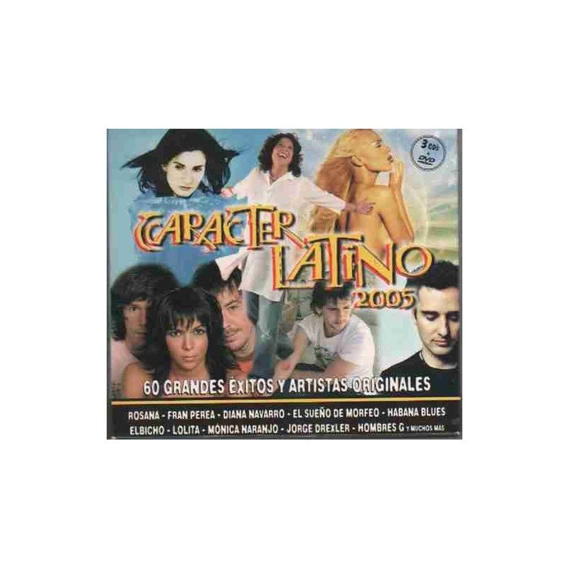 CARACTER LATINO - VARIOS - 3CD+1DVD CARACTER LATINO - VARIOS - 3CD+1DVD