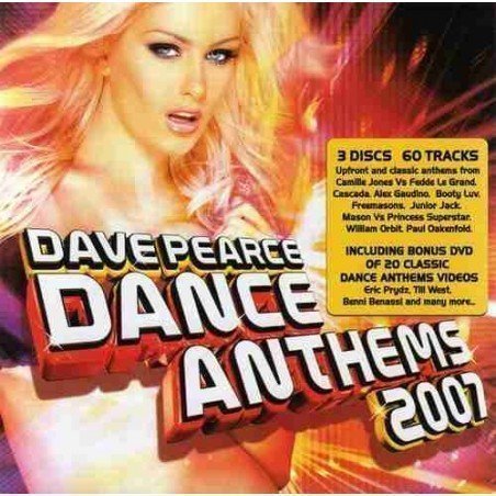 DANCE ANTHEMS 2007 - DANCE ANTHEMS 2007 DAVEPEARCE - 3CD+1DVD