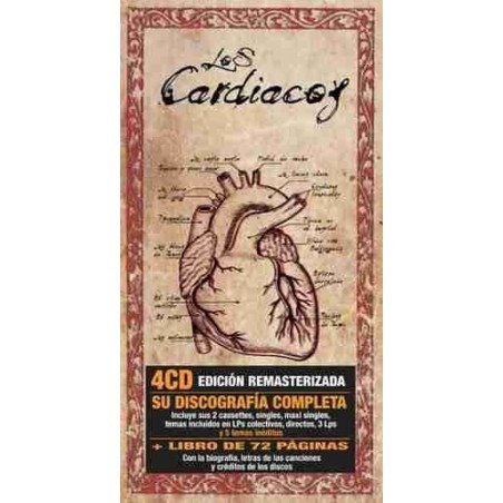 LOS CARDIACOS - INTEGRAL - 4 CDS