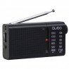 RADIO PORTATIL QUBO R-S2 NEGRO AM/FM AURICULAR INCLUIDO