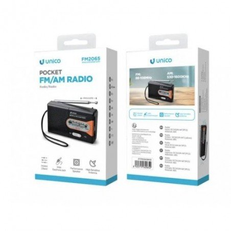 RADIO FN2065 DC3V (AAx2) NEGRO PORTATIL UNICO HORIZONTAL