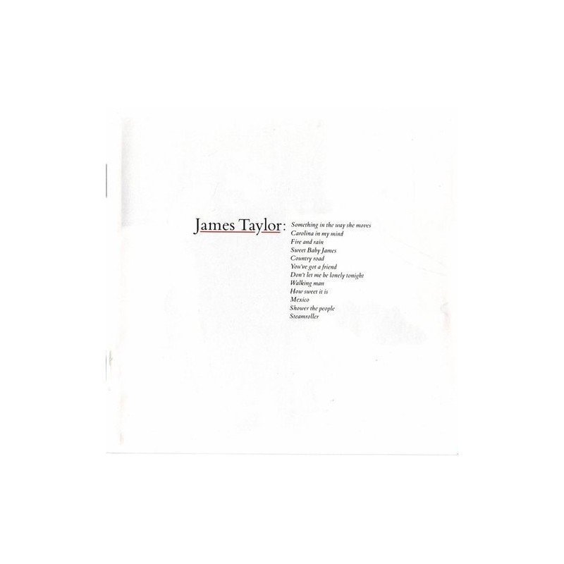 JAMES TAYLOR - GREATEST HITS - CD JAMES TAYLOR - GREATEST HITS - CD