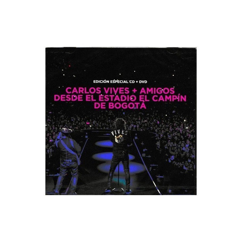CARLOS VIVES - AMIGOS DESDE EL ESTADIO CAMPÍN DE BOGOTA - CD + DVD CARLOS VIVES - AMIGOS DESDE EL ESTADIO CAMPÍN DE BOGOTA - CD + DVD