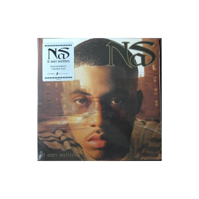 NAS - IT WAS WRITTEN (GOLD ND BLACK MARBLED)(2L - 2 LP NAS - IT WAS WRITTEN (GOLD ND BLACK MARBLED)(2L - 2 LP