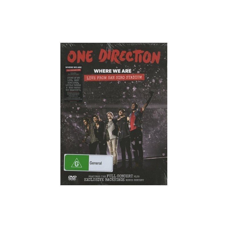 ONE DIRECTION - WHERE WE ARE: LIVE FROM SAN SIRO STADIUM - DVD ONE DIRECTION - WHERE WE ARE: LIVE FROM SAN SIRO STADIUM - DVD