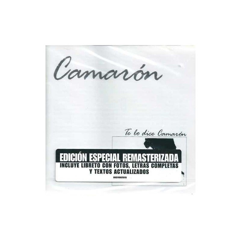 CAMARON DE LA ISLA - TE LO DICE CAMARON - CD CAMARON DE LA ISLA - TE LO DICE CAMARON - CD