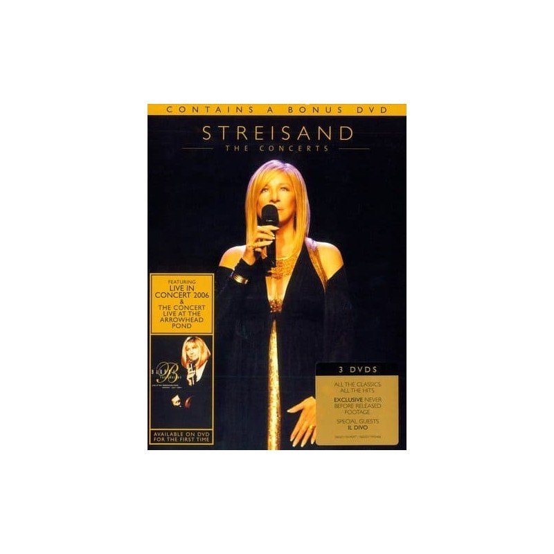 BARBRA STREISAND - THE CONCERTS - 3 DVD BARBRA STREISAND - THE CONCERTS - 3 DVD