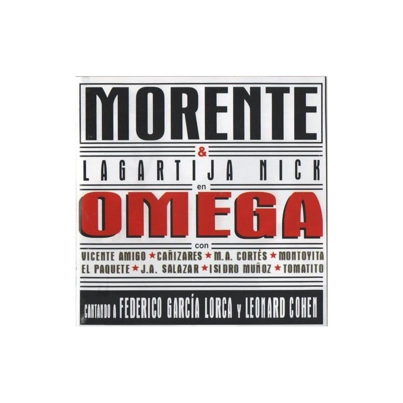 ENRIQUE MORENTE & LAGARTIJA - OMEGA - CD ENRIQUE MORENTE & LAGARTIJA - OMEGA - CD