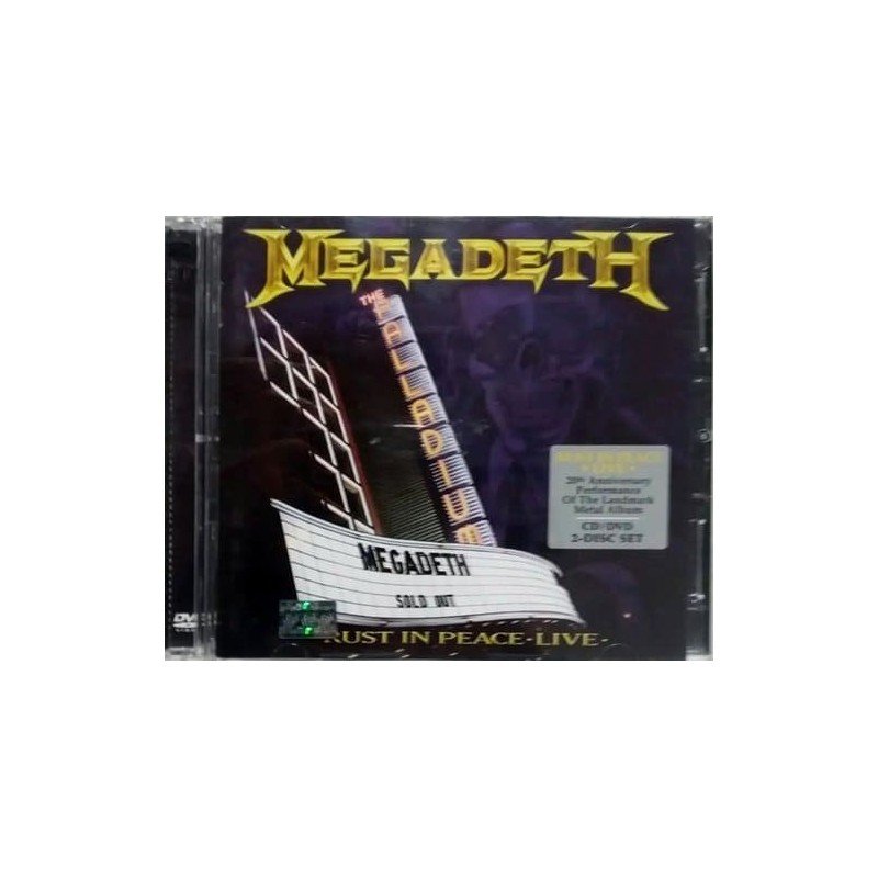 MEGADETH - RUST IN PEACE LIVE - CD + DVD MEGADETH - RUST IN PEACE LIVE - CD + DVD