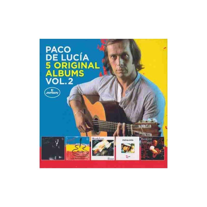 PACO DE LUCIA - 5 ORIGINAL ALBUM V.2 - 5 CDS PACO DE LUCIA - 5 ORIGINAL ALBUM V.2 - 5 CDS