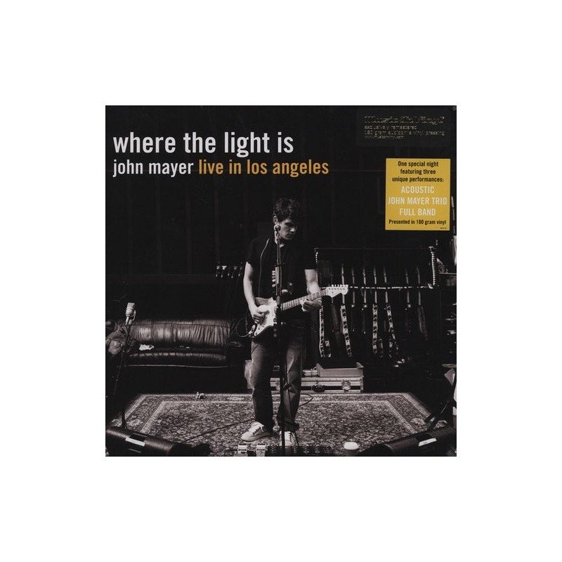 JOHN MAYER - WHERE THE LIGHT IS: JOHN MAYER LIVE IN LOS - 4LP JOHN MAYER - WHERE THE LIGHT IS: JOHN MAYER LIVE IN LOS - 4LP